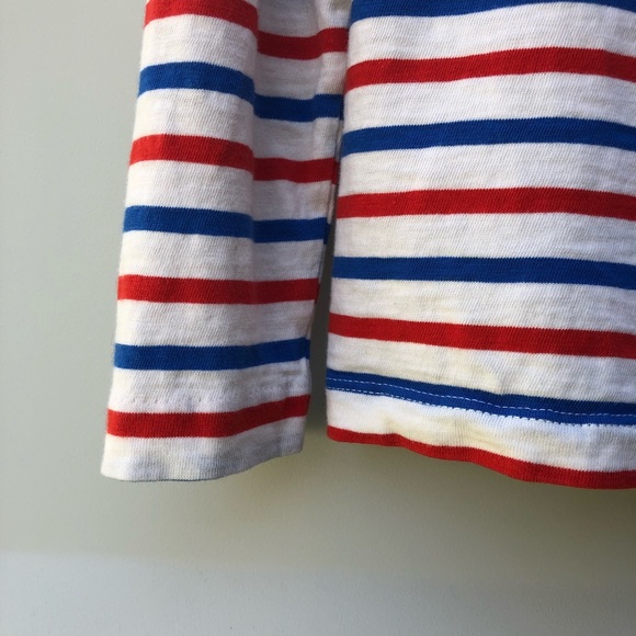 J CREW Red and white striped Painter Tee L - Picture 4 of 7